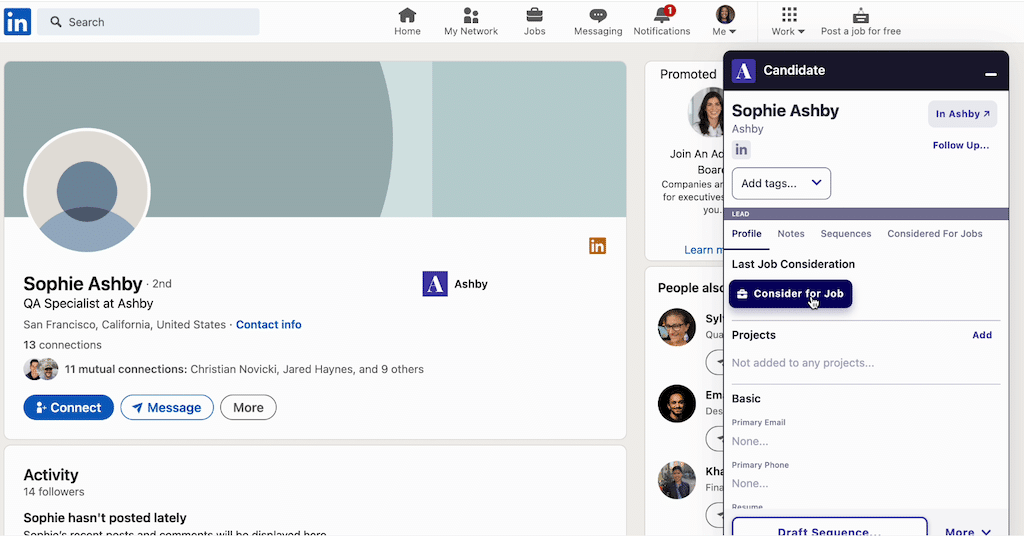 Ashby Chrome extension