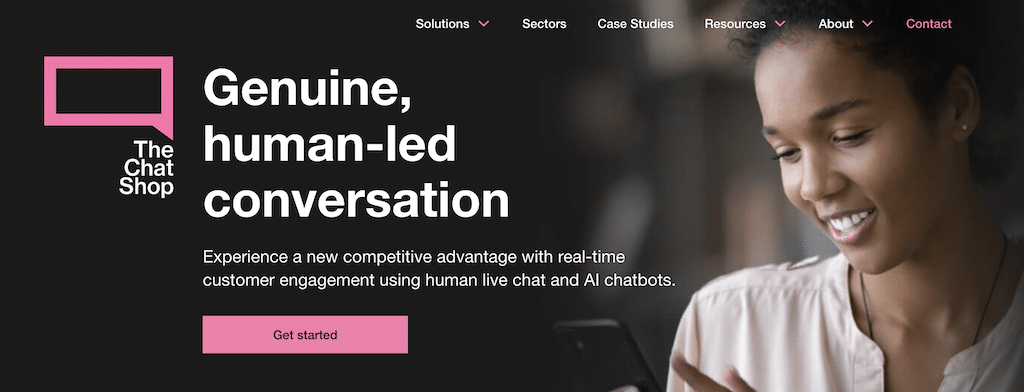 The Chat Shop homepage