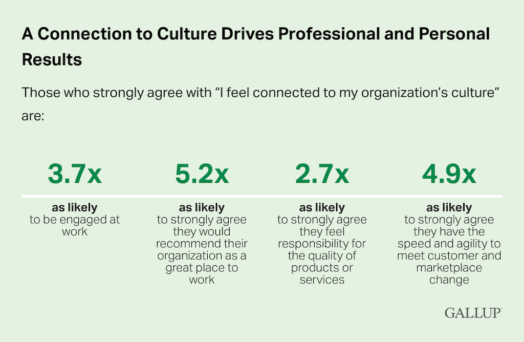 connection to company culture