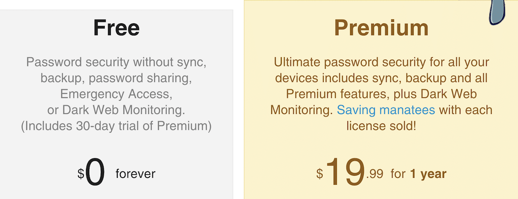 Sticky Password pricing
