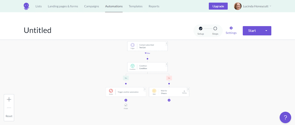 EmailOctopus email workflows