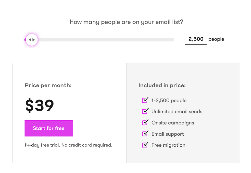 Drip pricing